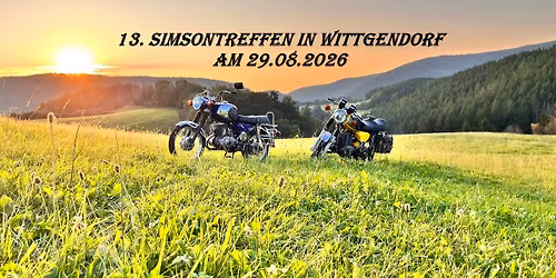 13. Simsontreffen in 07318 Wittgendorf am 29.08.2026