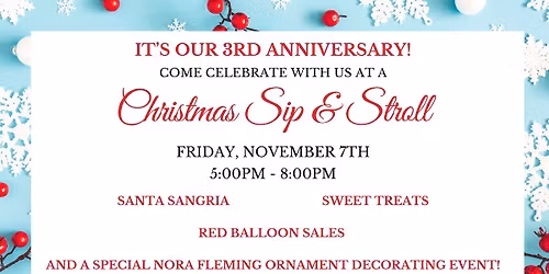 \ud83c\udf84 CHRISTMAS  SIP & STROLL \ud83c\udf84