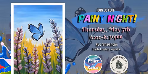 Paint Night At Nanoose Bay Cafe 