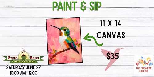 Paint and Sip at Anna Bean Coffee Co