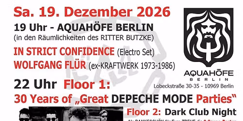 30 Years of GREAT DEPECHE MODE PARTY ANNIVERSARY@2 Party-Floors!