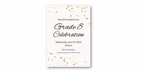 GDHS Grade 8 Celebration