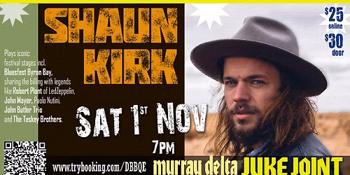 Shaun Kirk - Award winning blues & soul troubadour