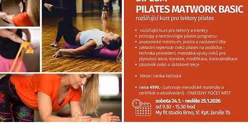 PILATES MATWORK BASIC - roz\u0161i\u0159uj\u00edc\u00ed kurz pro lektory pilates