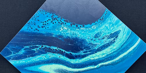 Marco Island - BIG CANVAS Fluid Art Workshop 