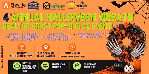 4th Annual ELEVATED SPOOKtacular Realtor Halloween Wreath Event!