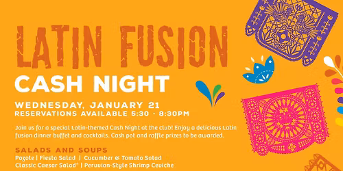 Latin Fusion Cash Night (Member Event)