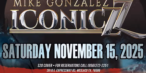 \ud83d\udd25 LIVE at Mustang Lounge Mike Gonzalez & The Iconiczz! \ud83d\udd25