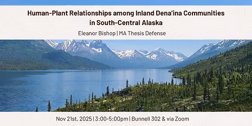 Eleanor Bishop, MA Thesis Defense