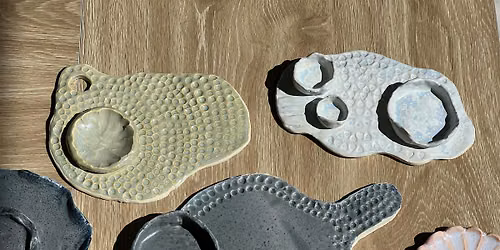 Ceramic Charcuterie Board Beginner Workshop- Intro to Pottery Class