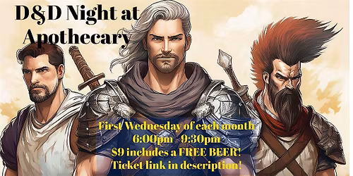 D&D Night at Apothecary Brewing