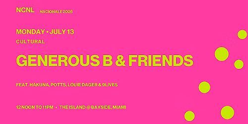 NCNL Nacionale 2026: Day 3 - Generous B + Friends
