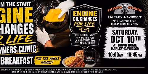 Right from the Start-Engine Oil Changes for Life New Owner Clinic