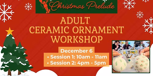 (FULL) Paint & Fire Ornament Workshop - Adults