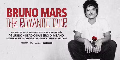 Bruno Mars - The Romantic Tour \/ Milano