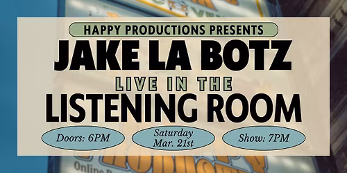 Jake La Botz in The Listening Room