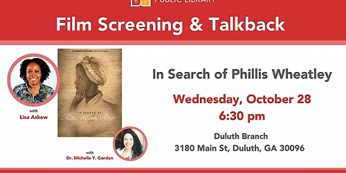 Film Screening & Talkback: In Search of Phillis Wheatley