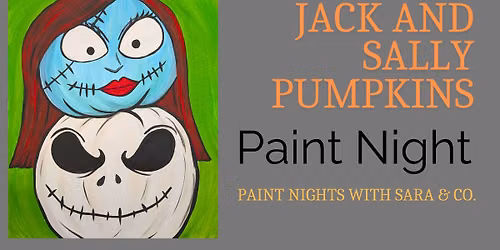 Jack and Sally Pumpkins Paint Night