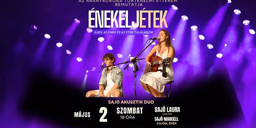 \ud83c\udfb6\ud83c\udf77 \u00c9NEKELJ\u00c9TEK \u2013 ahol az \u00e9nek \u00e9s az \u00e9tek tal\u00e1lkozik \ud83c\udf77\ud83c\udfb6