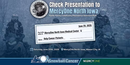 New Endowment Check Presentation - MercyOne North Iowa Medical Center