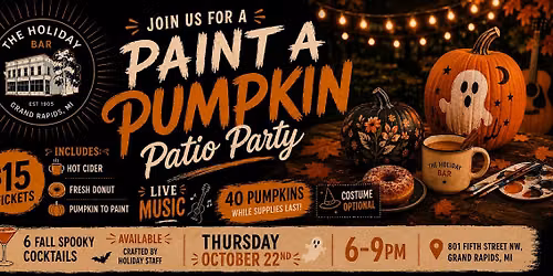 Paint a Pumpkin Patio Party