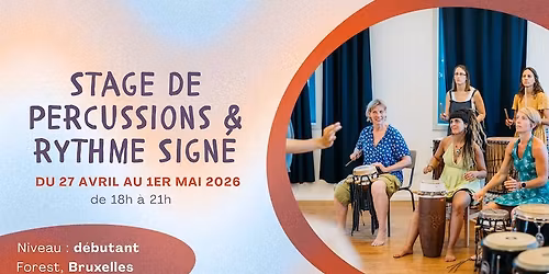 Stage de Printemps - Percussions & Rythme Sign\u00e9 \u2013 D\u00e9couverte