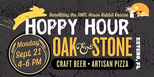 Hoppy Hour at Oak & Stone: A fundraiser benefitting the SWFL House Rabbit Rescue