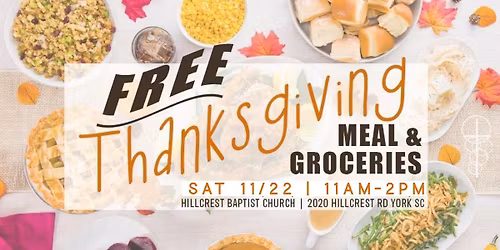 [FREE] Thanksgiving Meal & Groceries