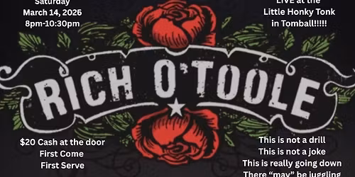 Rich O'Toole at the littlest honky tonk in Texas!