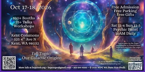 2-Day FREE BEPC Conscious Wellness EXPO + Gem Show, 100+ Booths, 25+ Talks