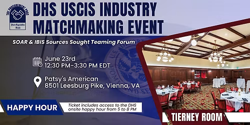 DHS USCIS Industry Matchmaking event