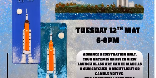 Make a FUSED GLASS ARTEMIS or RIVER VIEW LAUNCH - Sun Catcher or Candle Votive