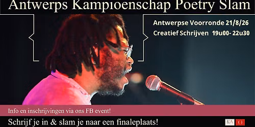 AK poetry slam 2026 - Antwerpse Voorronde