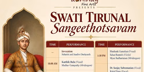 Welcome to Swati Tirunal Sangeethotsavam