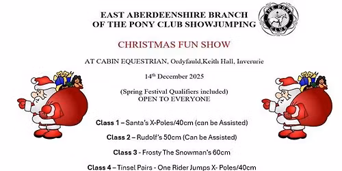 Xmas Show Jumping - Cabin - Includes Spring Festival Qualifiers 