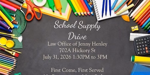 PREFILLED BACKPACK SCHOOL SUPPLY GIVEAWAY IN ABILENE!