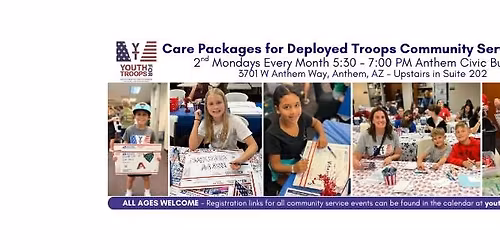 Care Packages for Deployed Troops Community Service Night
