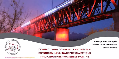 Edmonton Lights Up for Cavernous Malformation-Let's Connect!