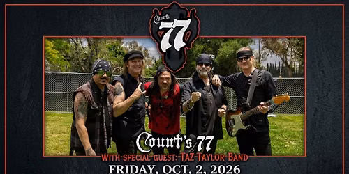 Count\u2019s 77, Taz Taylor Band - Ramona, CA (San Diego) 