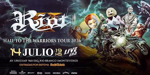 Riot V en Uruguay - 14 de julio