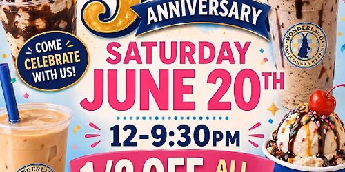5 Year Anniversary at Wonderland!