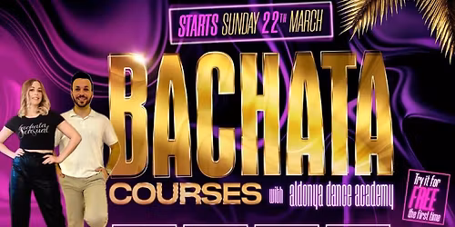\u2605GRATIS prova p\u00e5 din f\u00f6rsta klass \u2022 ny bachata kurs startar s\u00f6ndagen den 22 mars \u2022 Aldonya Dance\u2605