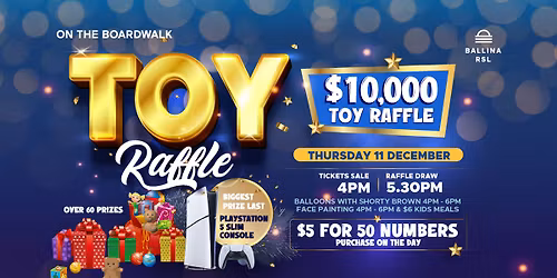 $10,000 CHRISTMAS TOY RAFFLE