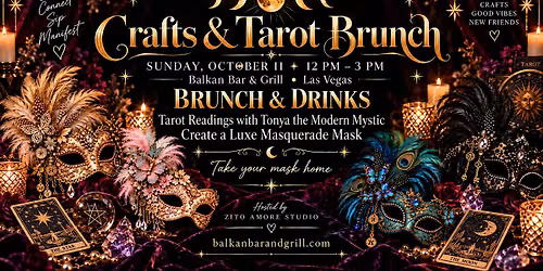 Crafts and Tarot Brunch - It's a Masquerade!