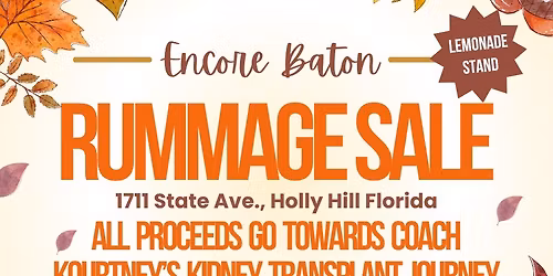 Rummage sale to help raise money for Kourtney\u2019s Kidney transplant