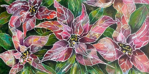 Poinsettia Stained Glass