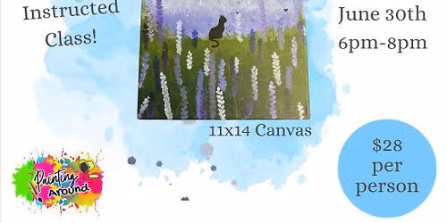 Lilac Cat Canvas 