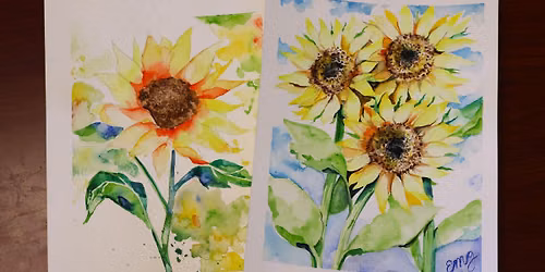 Sunflowers: Watercolor Workshop at the Botanical Gardens