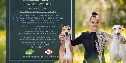 "HUNDE RICHTIG AUSSTELLEN"