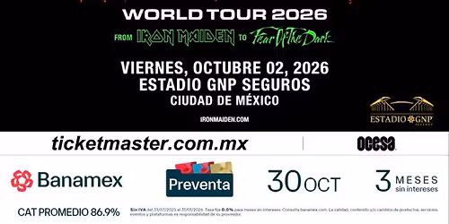 Tour GDL-CDMX al concierto de Iron Maiden